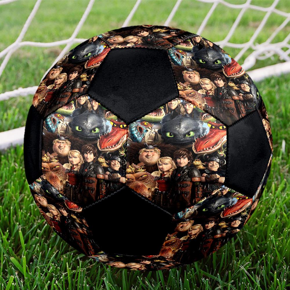 Dragon Training Indoor Soccer Ball Colorful All Ages Size 5 Machine Stitched PVC Competition Ready Durable High-Bounce