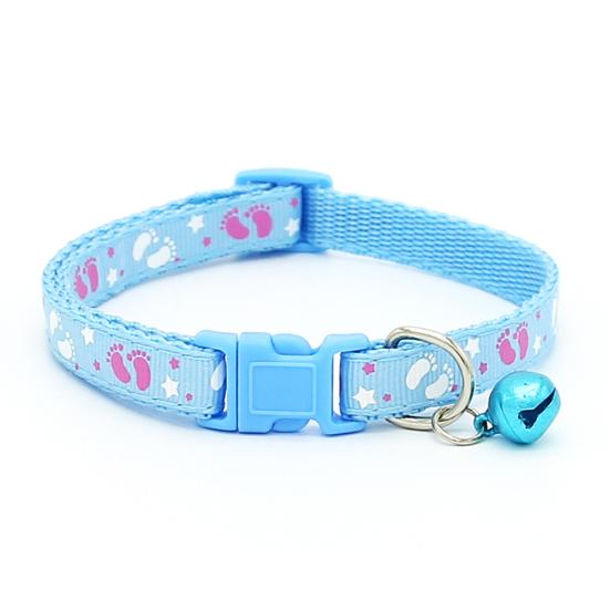 Cute Fashion Paws Pattern Pet Puppy Collars with Bell for Small Dogs Necklace