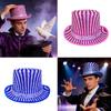 Sequined Top Hat Jazz Cabaret Hat Soft Cotton Fabric Perfect For Themed Parties Event