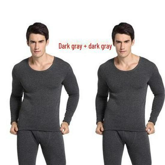 Men's Thermal Underwear Set: Buy One Get One Free. Autumn/Winter Cold-Proof, Includes 2 Sets with Velvet Lining.