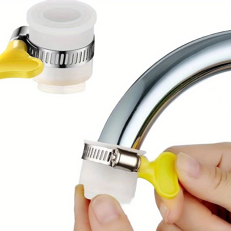 Universal Joint Faucet Garden Adapter 1/2'' Converter with Clamp Kitchen Shower Faucet Bubbler Extenders Water Taps Accessories
