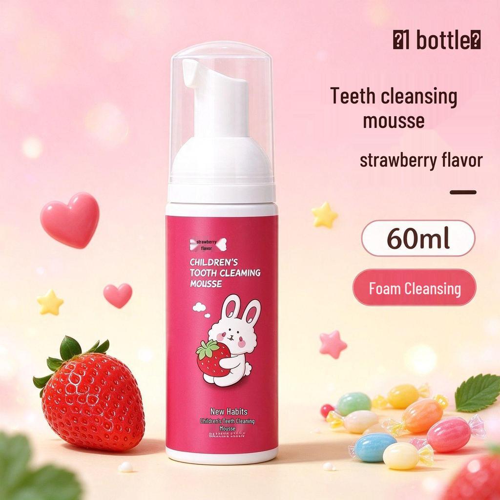 Children's U-Shaped Toothbrush, Ages 1-12, Soft Silicone Bristles, Cute Rabbit Design, Individually Packaged