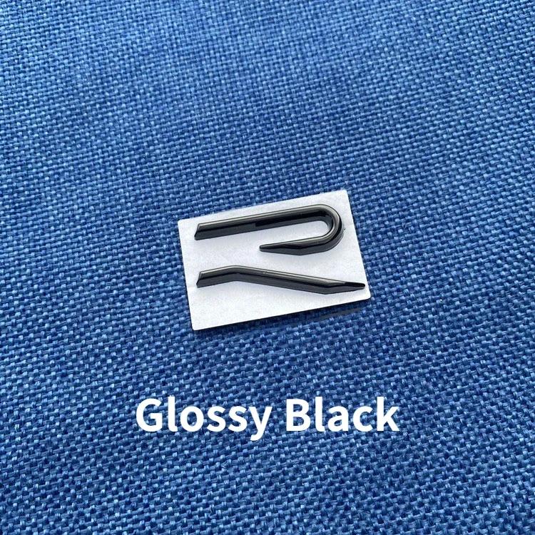 AABIL1 Metal New RLINE Logo Car Front Grille Emblem Rear Trunk Stickers for Volkswagen VW Golf 7 8 GTI Beetle Passat Tiguan Jetta POLO
