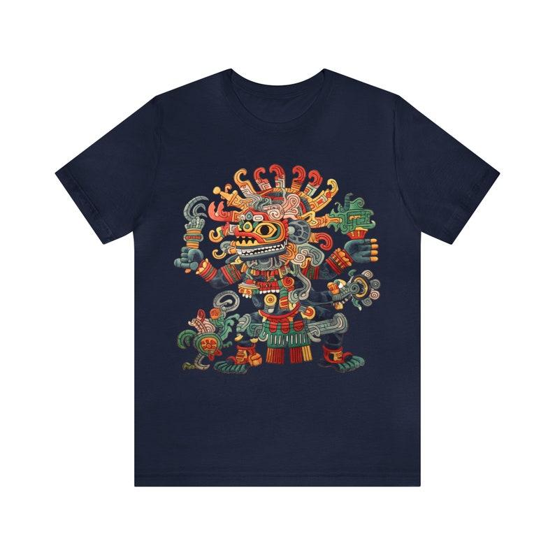2025 Summer Mexico New Hot Selling Unique Mayan Art Mexican T-shirt for Men Sweat Absorption and Breathable T-shirt