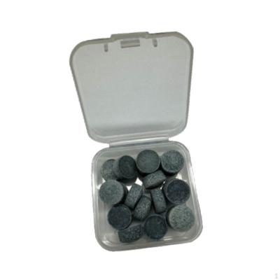 Billiard Cue Tips Pool Heads Leather Easy To Use 11mm Sturdy High Hardness Replacement Set
