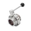652F Sanitary Clamp Butterfly Valves for Dairy Product Homebrewed Beer Enduring