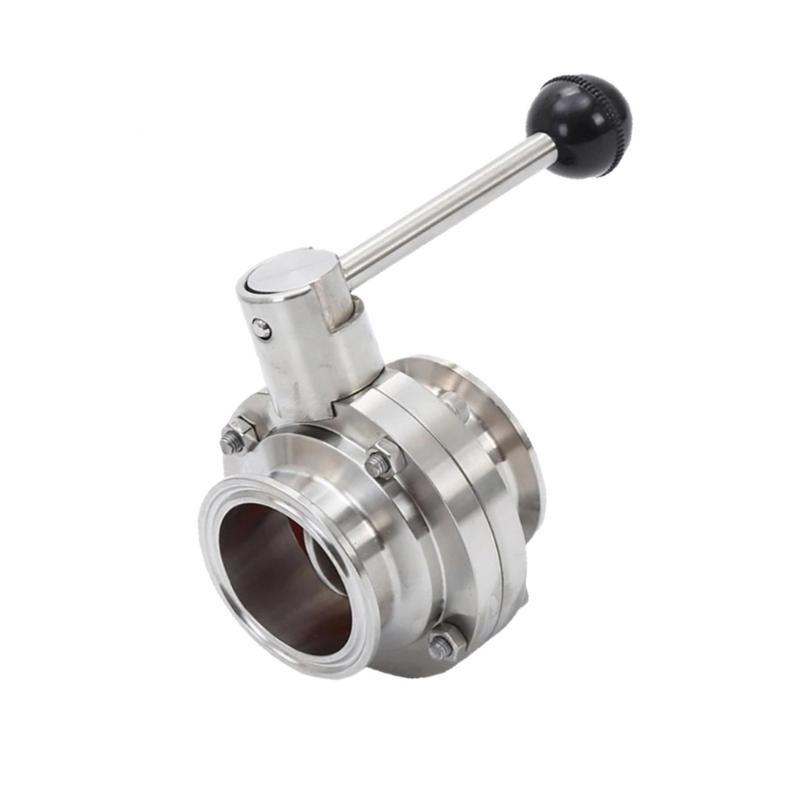 652F Sanitary Clamp Butterfly Valves for Dairy Product Homebrewed Beer Enduring