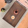 MOLUONA Walnut Wood Rectangular Tea Tray with Handles