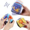 Non-Toxic Baby Rattles Toy Cartoon Design Early Education Intelligence Toys Colorful Doodle Baby Shake Bell Toys Kids Car Pendant Toy Gift