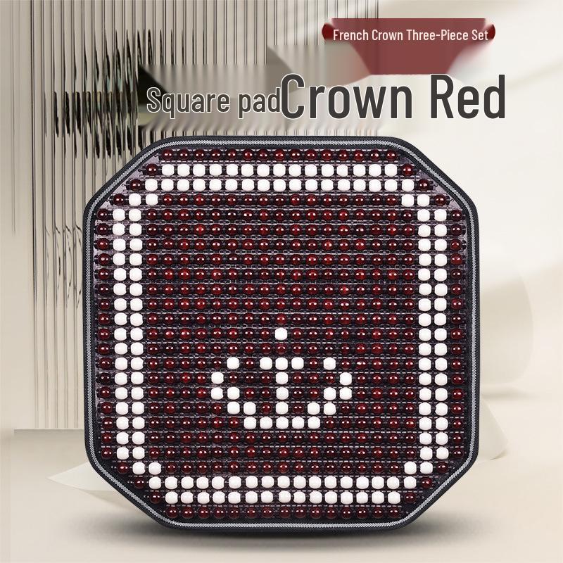 Sommer Bilseteputesett - Pustende, Ventilert, Design med treperler, 3 deler for komfortabel kjøring