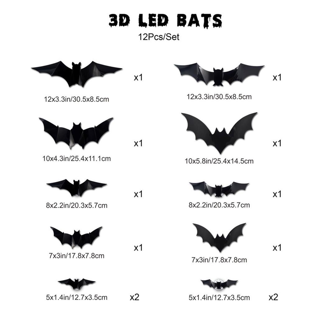 Halloween LED Night Light Wall Sticker – PET Decorative Light For Party And Room Setup