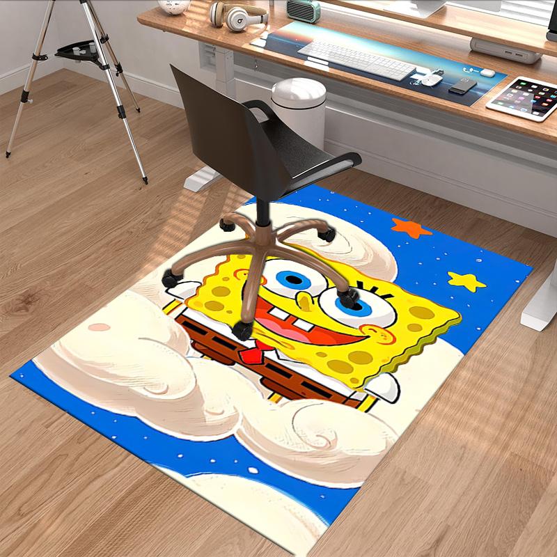 Spongebob Clouds Carpet For Playroom Bedroom Living Room Sofa Home Decorkids Game Area Rug Nonslip Floor Mat