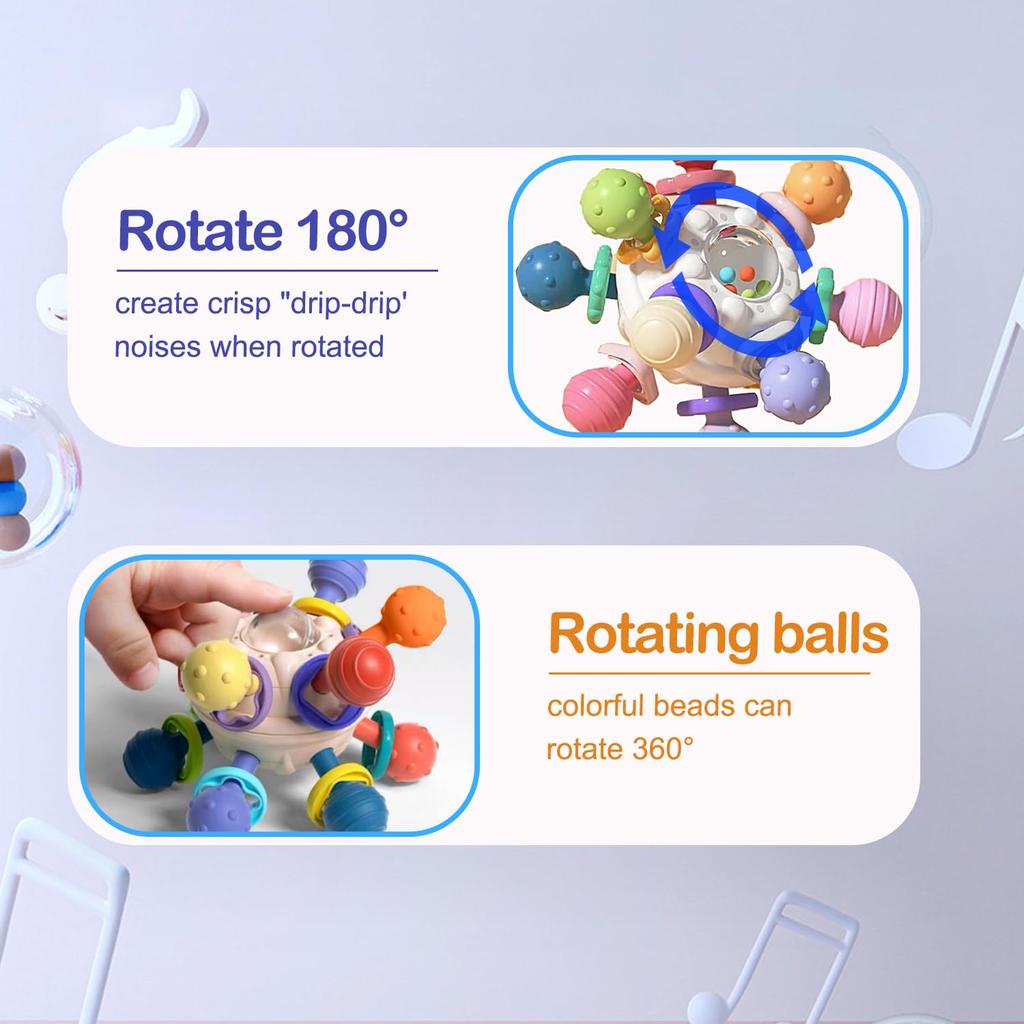 Manhattan Atomic Ball Player Grasping Ball Baby Toy Teeth Grinding Ball Puzzle Early Education Baby Grasping Training