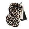 Retro Leopard Print Scarf for Women Winter New Trendy Millennium Hot Girl High End Thickened Cold Proof and Warm Knitted Scarf