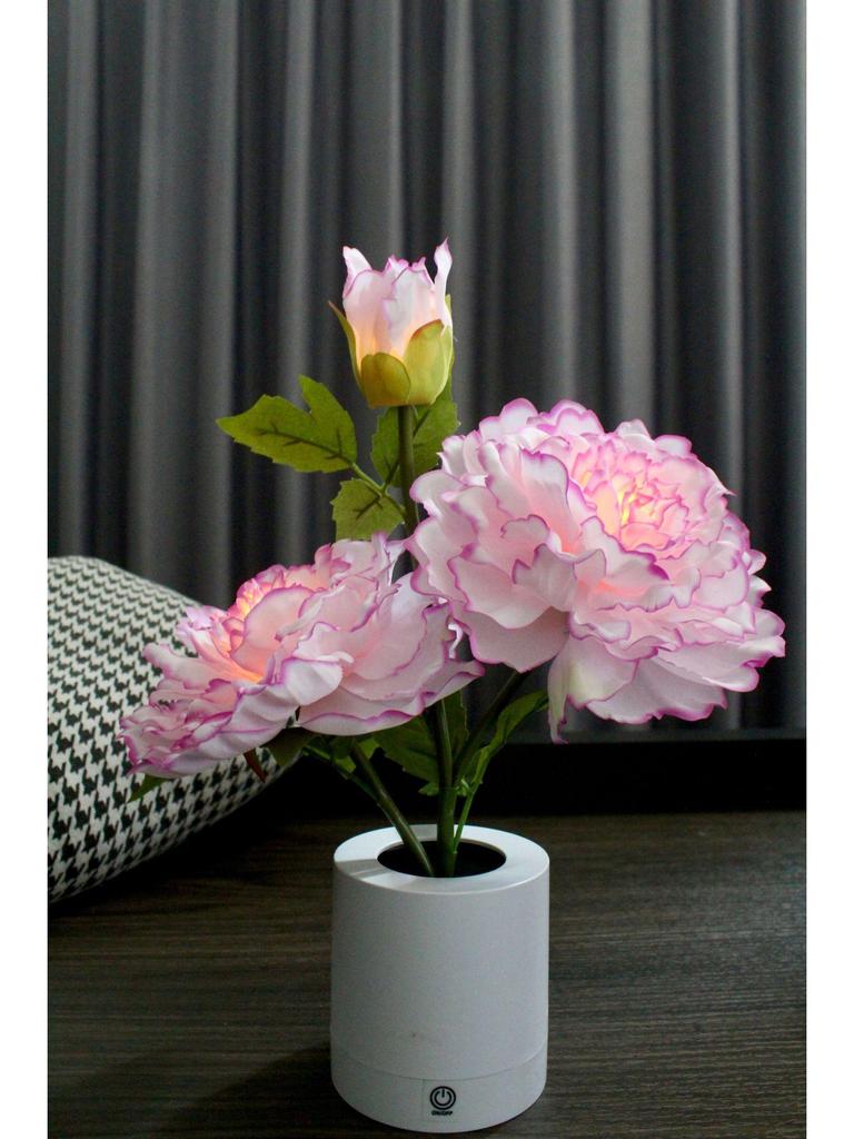 Creative Red Rose Table Lamp - Romantic Night Light for Festivals, Birthdays, Qixi, and Valentine's Day