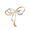 Minimalist Pearl Bow Brooch and Corsage Clip