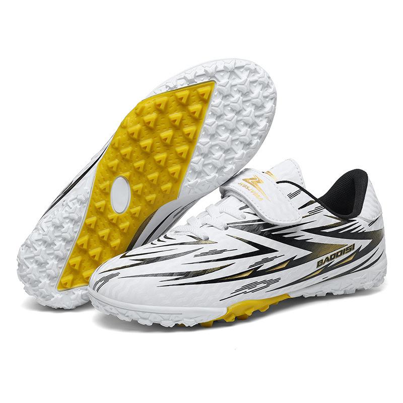 2025 summer new youth low-top Velcro football shoes big children's game long nails broken nails training football shoes