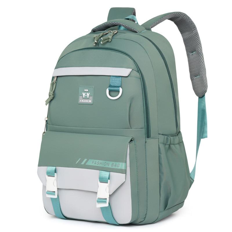 

Versatile Fashion Oxford School Backpack Breathable Shoulder Straps 16in Laptop зелёный