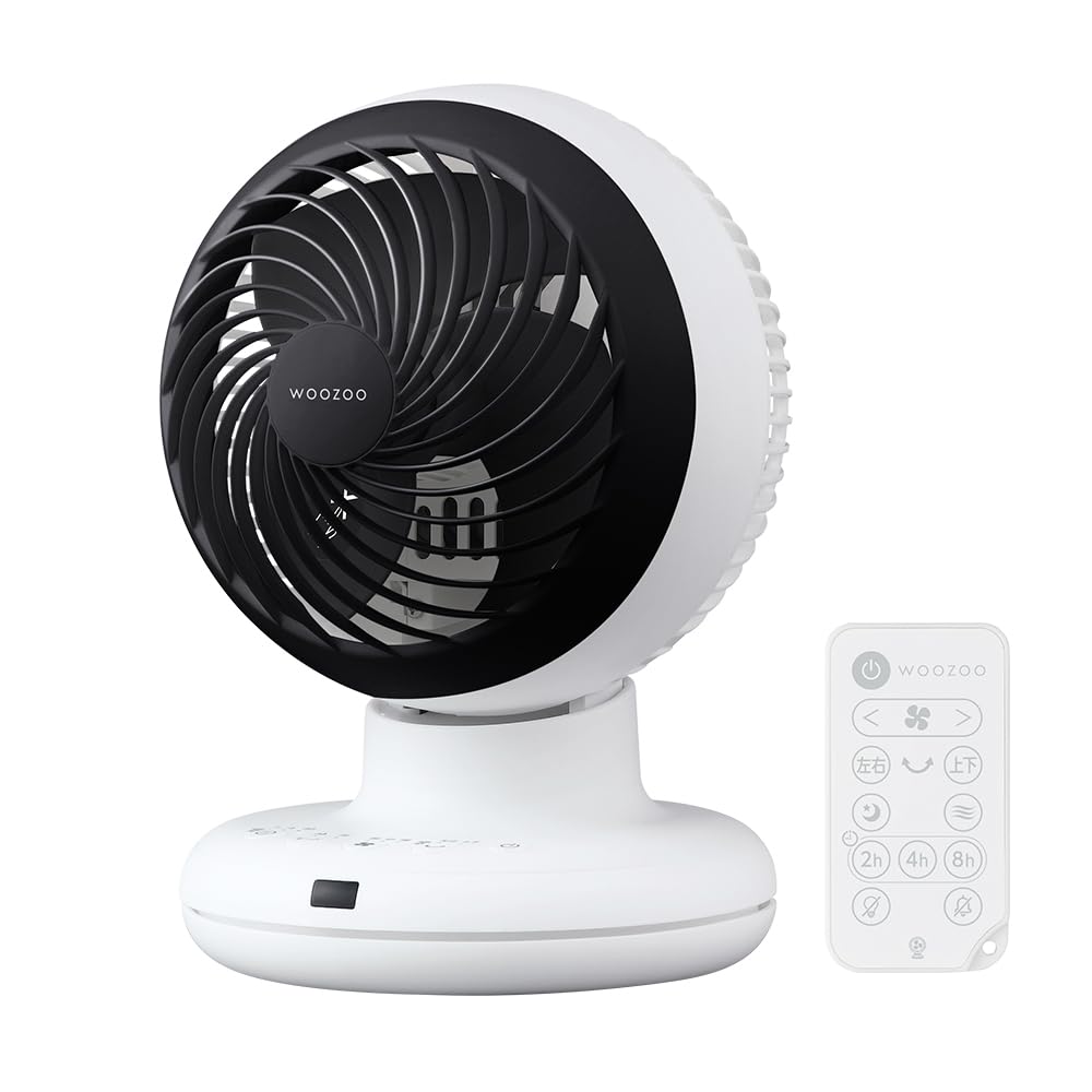 Iris Ohyama AZCF-BC15TEC-W Powerful Compact Circulator with AC Motor, Suitable for 18-tatami Mat Rooms, Washable, Fully Disassembled for Cleaning,