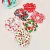Bunte europäische & amerikanische Weihnachts-Satin-Scrunchies - Hochelastisches Haargummi & Kopfschmuck