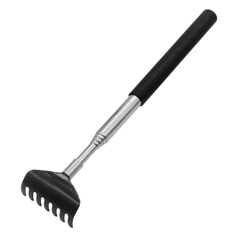 

Stainless Steel Telescopic Scratching Brush for Pets - A Cleaning and Scratching Tool for Cats and Dogs. чорний