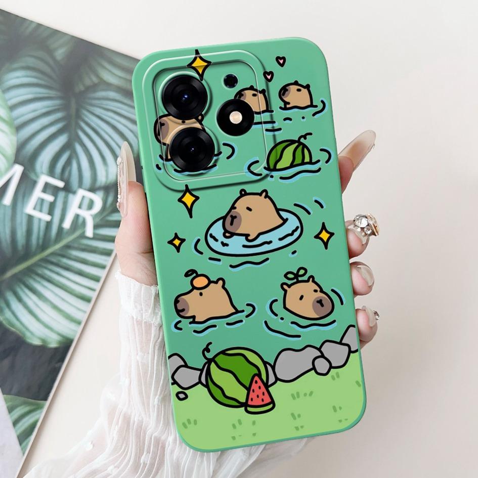 

For Tecno Spark 10 Pro Case Cartoon Flower Liquid Silicone Shockproof Cover For Tecno Spark10 Pro Spark 10Pro 4G KI7 Phone Cases Spark 10 Pro KI7