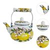 Enamel Tea Kettle 2.5L Teapot Beverage Jug Heat Resistant Water Pitche Thickened for