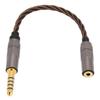 4.4mm to 2.5mm Balanced Cable Male to Female Gold Plated Plug Headphone Adapter Cable for Phones Headphones Speakers