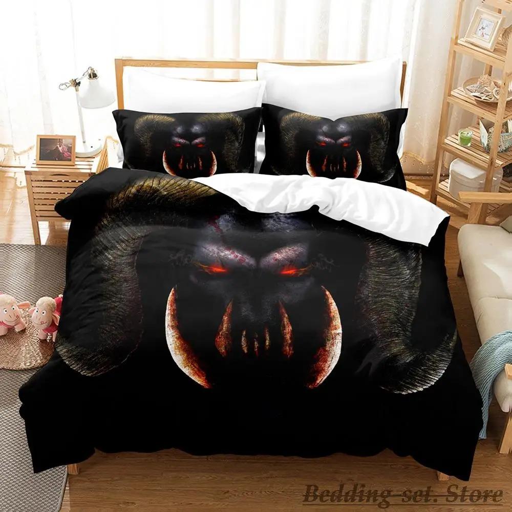 Comfortable Anime Print Bedding Set With Duvet Cover And Pillowcases Single Twin Full Queen King Sizes For All Ages