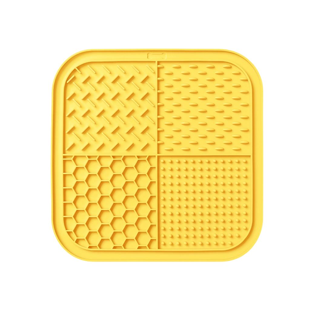 Licking Mat For Dogs & Cats With Suction Cups,Dog Slow Feeder Lick Pat For Anxiety Relief, Dog Toys Feeding Mat For Butter Yogurt, Bathing