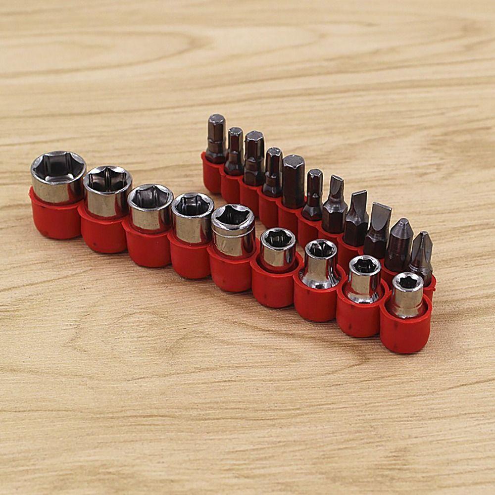 21-teiliges/Set Sechskant-Schraubendreher-Bit-Set Kombination Phillips Torx Schlitz Langlebiger T-Griff-Schlüssel