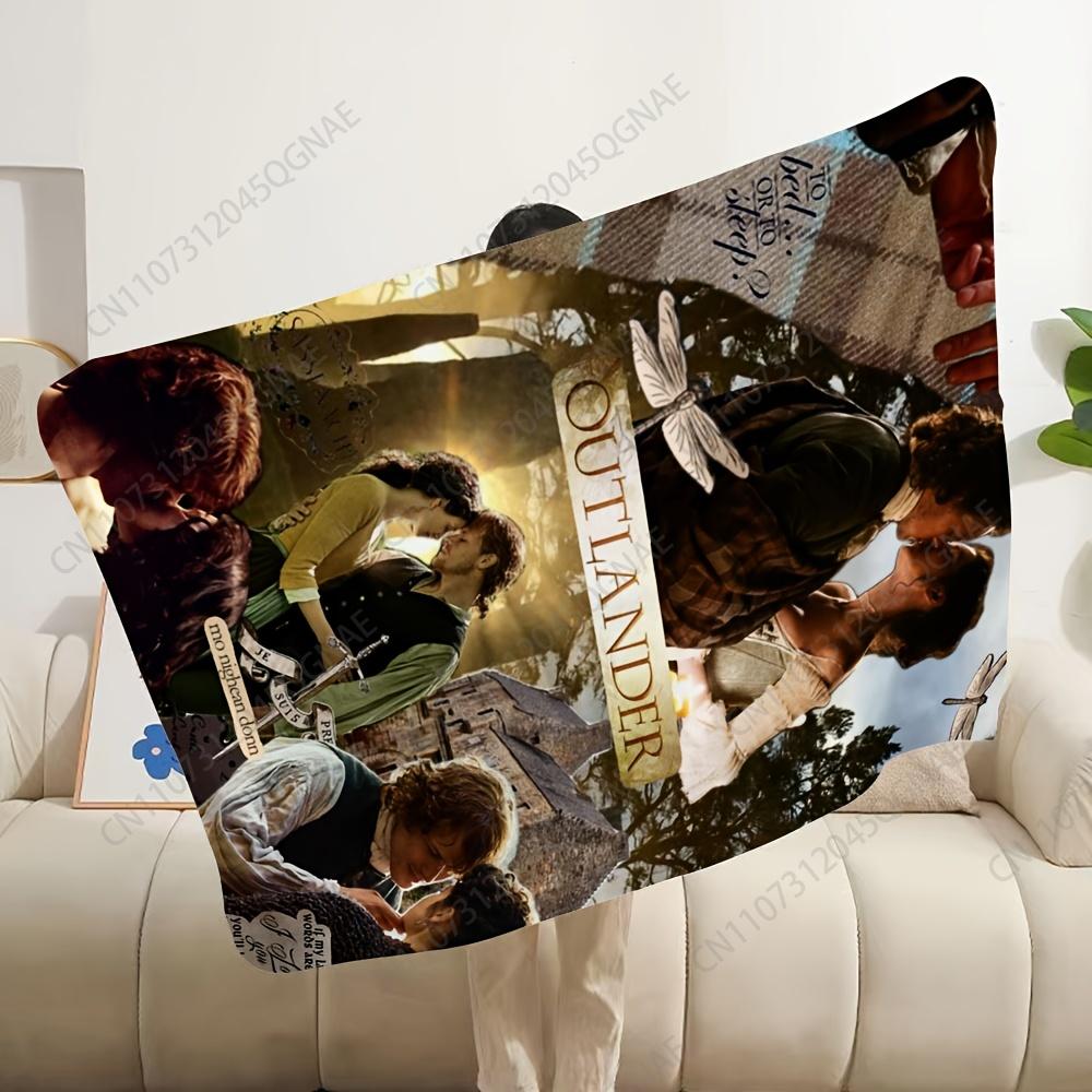 Custom 1Pc Outlanders Jamie Fraser Tv Show Themed Blanket - Soft Flannel All-Season Bedspread Suitable For Sofa, Bed, Office Nap