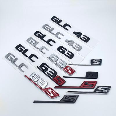 Für Mercedes Benz Silber Schwarz X253 C253 GLC43 GLC63 GLC63s GLC 63 S AMG Emblem V8 BITURBO 4MATIC 4MATIC+ Embleme Badges