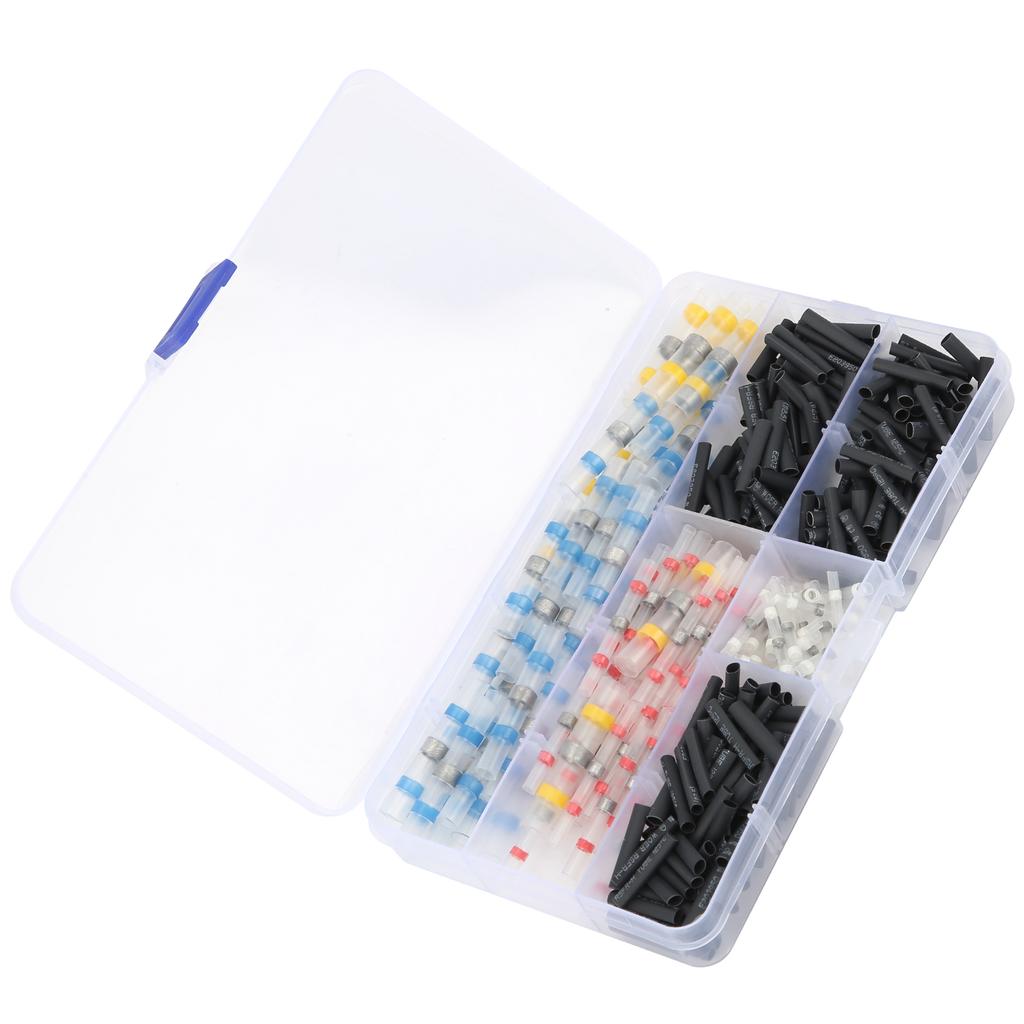 300pcs Heat Shrink Butt Crimp Connector Tube Waterproof Solder Sleeve Wire Connector Set
