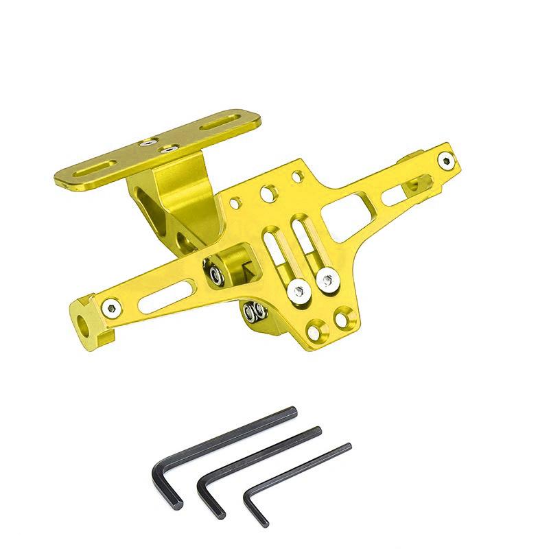Universal Adjustable Motorcycle License Number Plate Bracket Rear Turn Signal Lamp Holder Cnc Aluminum Fender Eliminator Kits