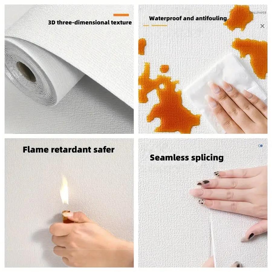 0.5mx2.8/10m 3D Wall Sticker Wallpaper Self-Adhesive Waterproof Wall Covering Panel for Living Room Bedroom Bathroom Home Decor