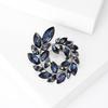 Exquisite Olive Branch Rhinestone Brooch - Elegant Women's Corsage Accessory