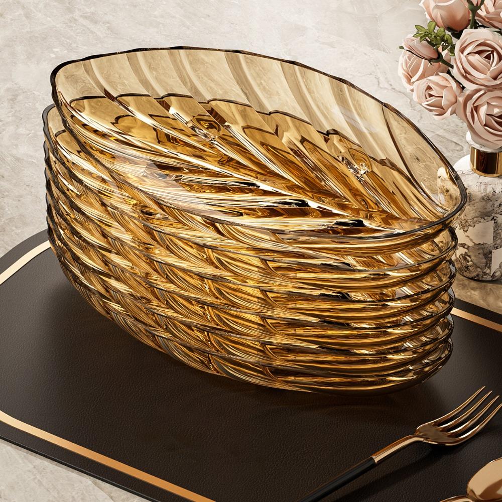 Transparent Candy Tray Large Capacity Fruit Plate Multi-functional Food Platter  Dinning Table