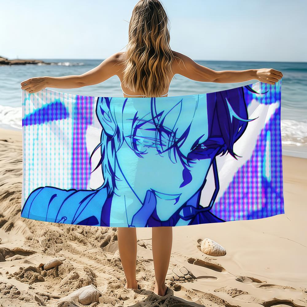 Cartoon A-lien S-Stage S Towel Beach Towel Oversized Quick Dry Towel Absorbent Soft Swim BeachTowels for Men Women