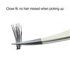 False Eyelash Tweezers for Eyelash Extension Stainless Steel Tweezers with Curved And Elastic Handle Makeup Eyelash Tool for Professional Makeup