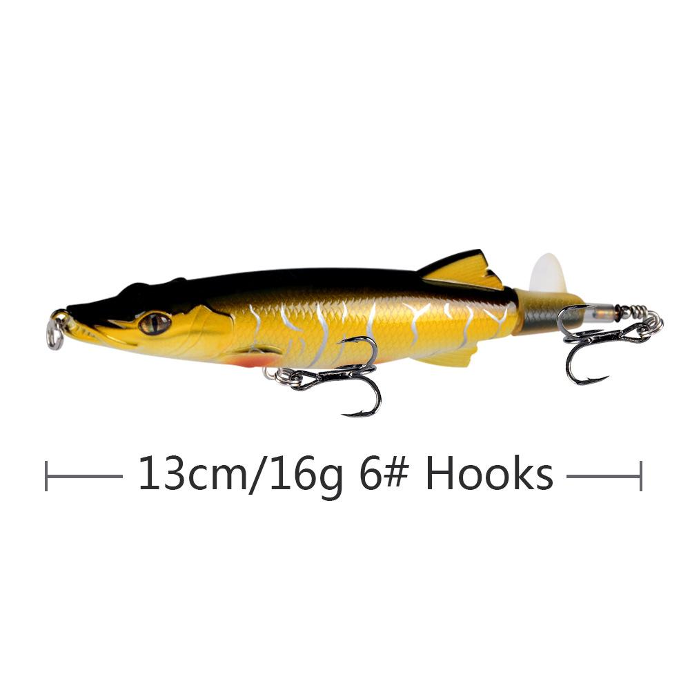New Best-selling Propeller Tractor Popper Floating Pencil Lure Topwater Live Bait ABS 13 Cm / 16 G