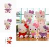 Cute And Cuddly Hello Kitty Cat Plush Toy With Strawberry And Bamboo