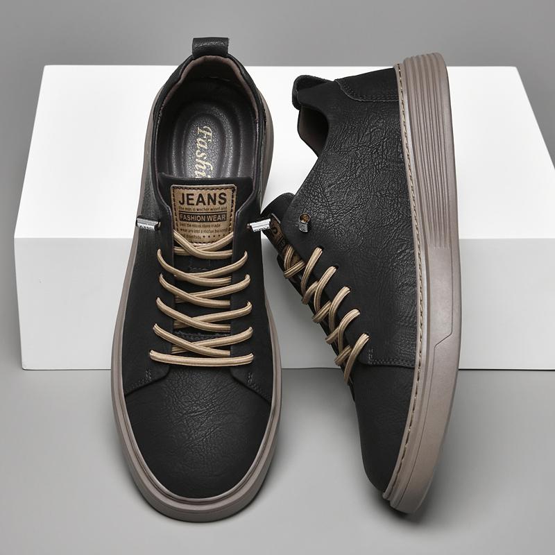 Genuine Leather Men's Sneakers Fashion Business Casual Shoes High Quality New Men Shoes Outdoor Tennis Masculino Zapatos Hombre