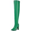 Fashion Over the Knee High Boots Women Shoes 2024 Winter Point Thigh High Boot Sexy Blue Green Party Dance Shoe Lady Big Size 48
