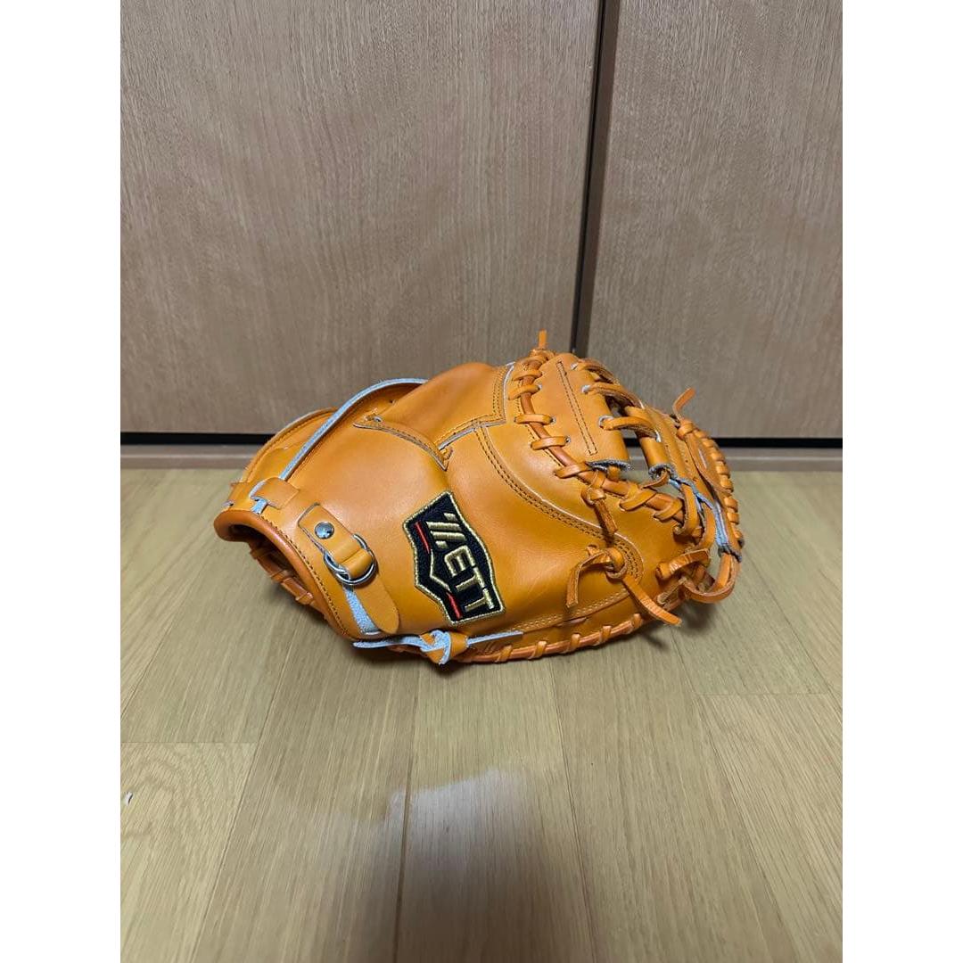 Used ZETT softball catcher s mitt made in Japan