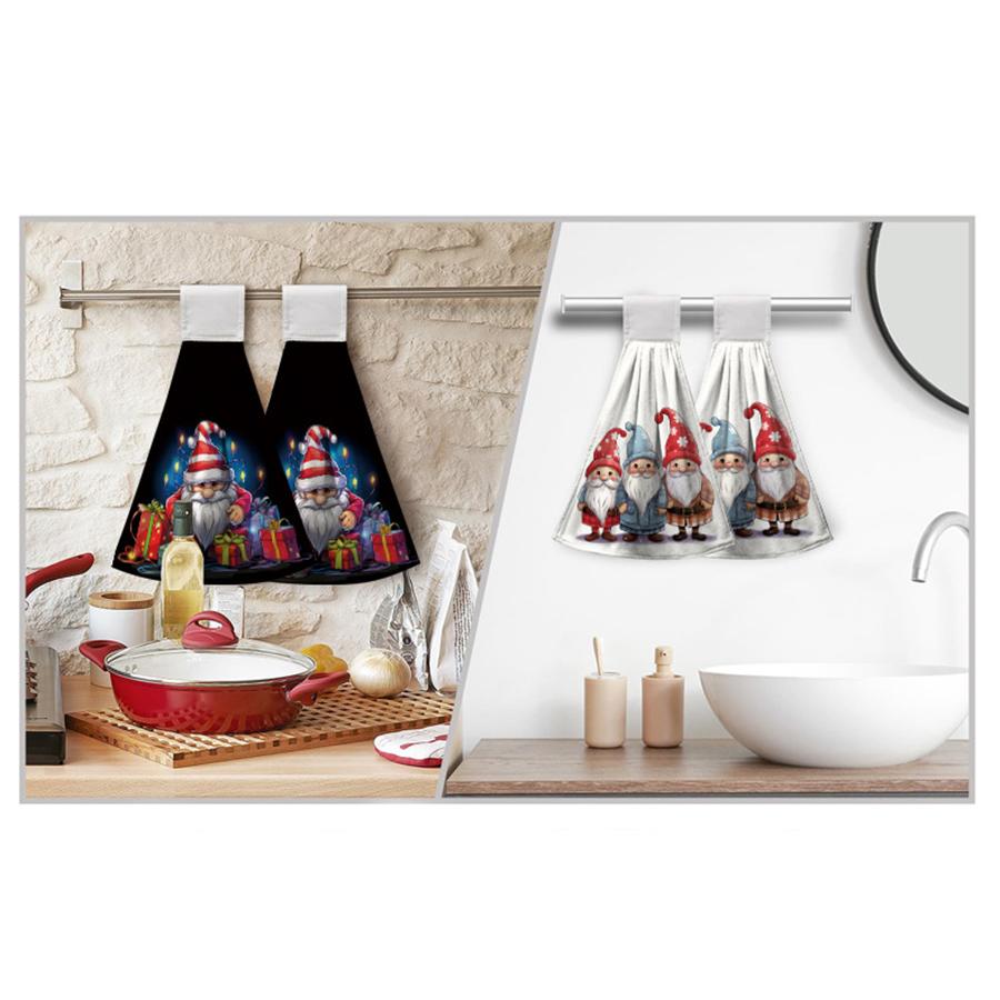 Chrismas Hand Towel Winter Snowman Hand Towel Double-Sided Absorbent Towel Fast Drying Towels for Kitchen Bathroom Toilet Home