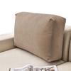 Kissenbezug für Sofarückenlehne 40-80 Beige Cappuccino Velours Elastisch [57W-Cp]