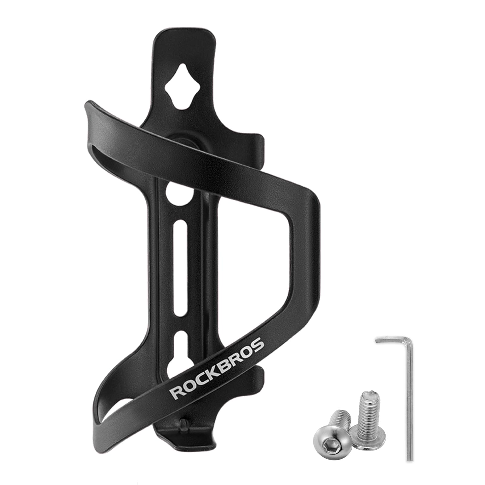 

ROCKBROS Велосипедный держатель для напитков, литой дизайн, стильный и прочный дизайн из алюминиевого сплава для дорожных и кроссовых велосипедов, легкий, чёрный