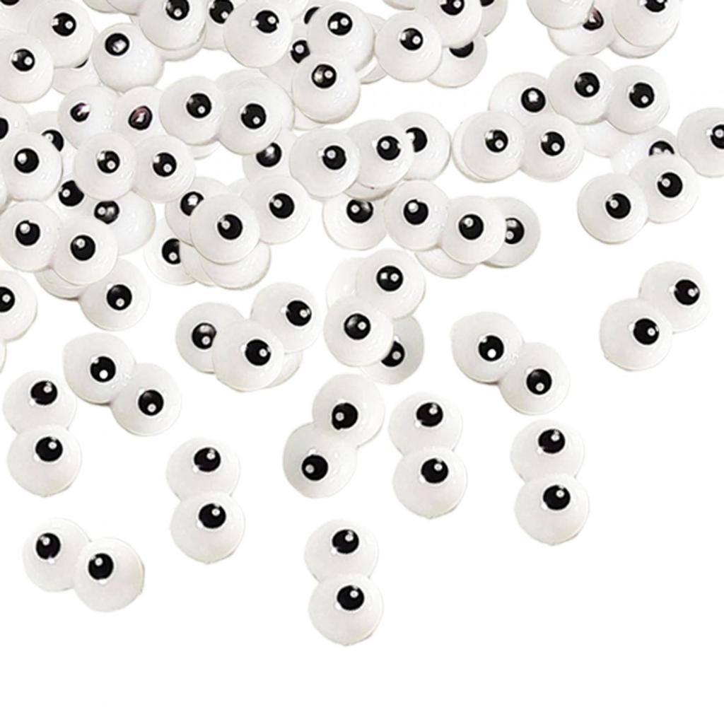 100 Pieces Siamese Eye Accessories Projects Plush Doll Accessory Supplies DIY Eyeballs Cartoon Sewing Doll Playset Accessories