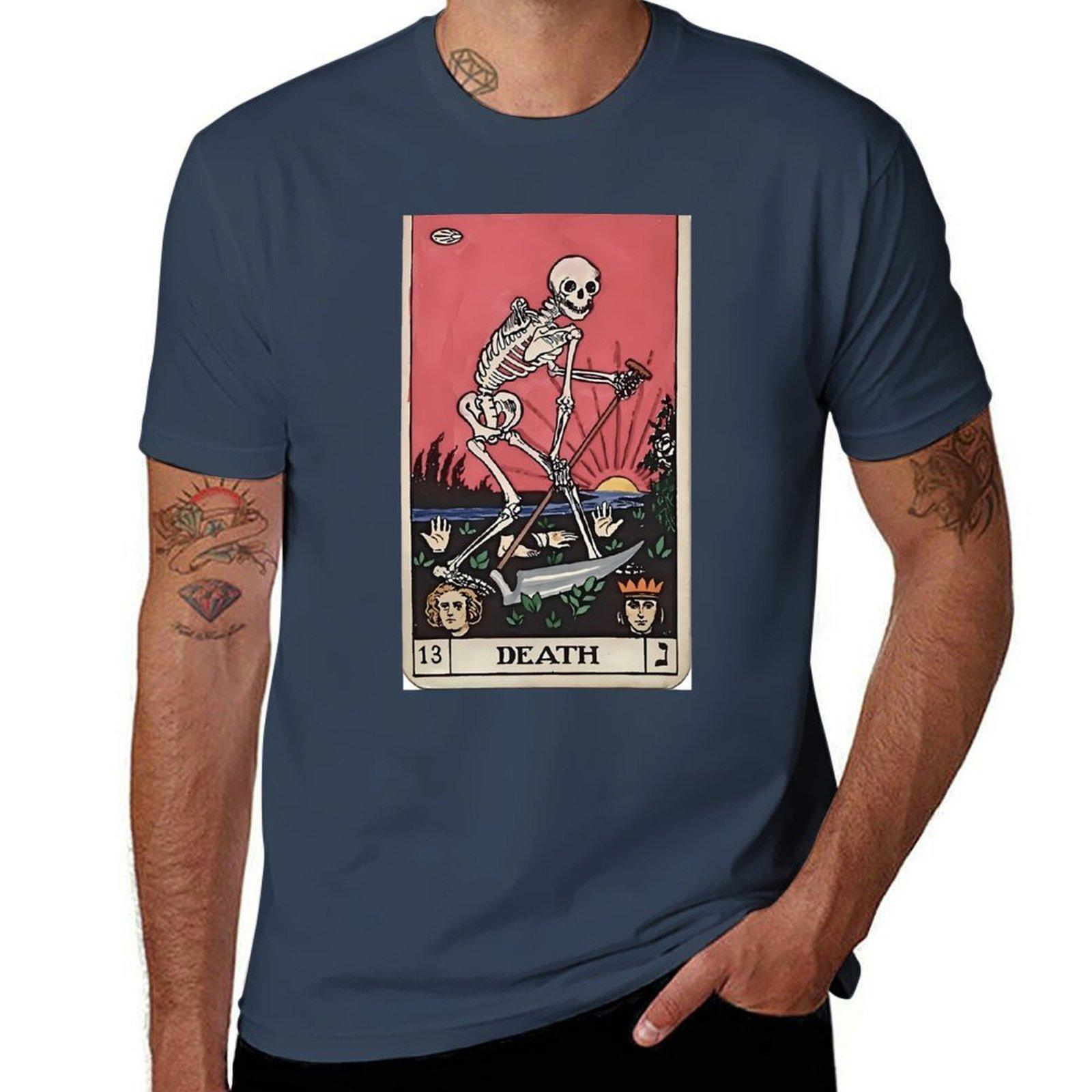 Death Tarot Tshirt Quick Dry Sports Short Sleeve Tee S